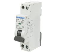 Wengat WGL19-40 Disyuntor RC en miniatura, 230V 32A, 1P+N 6kA 30mA, protección contra fugas tipo A, protección completa para electrodomésticos