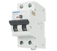Wengat WGL8-80 Disyuntor de corriente residual tipo A, 6kA AC230V 16A 1P+N 30mA, con un solo botón, protección completa para dispositivos eléctricos
