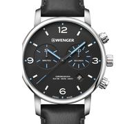 Wenger 01.1743.120 Urban Metropolitan Chronograph Cuarzo Unisex Negro Plata 44mm