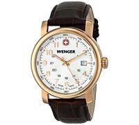 Wenger 011041109 - Reloj de Pulsera Hombre, Piel, Color marrón