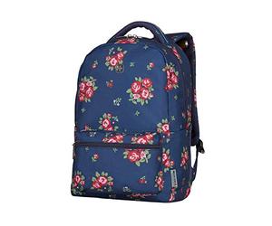 Wenger 606469 COLLEAGUE 16 Inch Laptop Backpack, Padded laptop compartment with Tablet Pocket in a Navy Floral Print (22 Litre)