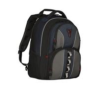 Wenger Cobalt Mochila para portátil con compartimento para tableta, portátil de hasta 16 pulgadas, 23 l, mujer hombre, oficina viajes negocios universidad, negro/azul, 600629