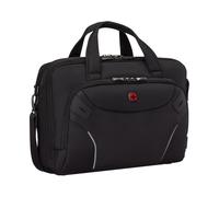 Wenger Cosmic Brief Maletín para portátil con correa, notebook de hasta 16", compartimento para tableta, maletín, organizador de artículos, 17 l, oficina, negocios, universidad, negro, 653497