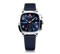 WENGER Cronógrafo Deportivo Vintage para Hombre (40 mm) Esfera Azul/Correa Azul para smartcycle 01.1933.110