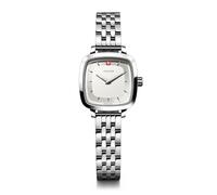 WENGER - Esfera Plateada clásica Vintage (27 mm) para Mujer/Pulsera de Acero Inoxidable 01.1911.101