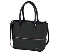 Wenger Eva Funda para portátil, bolso con funda para portátil extraíble, portátil de 13 pulgadas, tableta 10 pulgadas, 10 l, mujer, oficina negocios universidad, negro, 601077