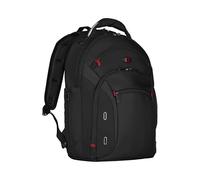 Wenger Gigabyte Mochila para portátil, portátil de hasta 16", tableta de hasta 10", organizador de artículos, 17 l, mujer hombre, oficina negocios universidad escuela viajes, negro, 600627