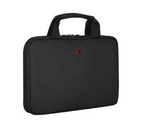 WENGER Guyde 14 Funda de portátil con asas, portátil de hasta 14 ", maletín, 6 l, mujer hombre, oficina viajes negocios universidad, negro, sostenible, 653179