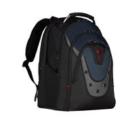 Wenger Ibex Mochila para portátil, portátil de hasta 17 pulgadas, tableta de hasta 10 pulgadas, 23 l, mujer hombre, negocios universidad escuela viajes, negro/azul, 600638