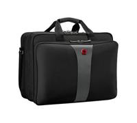 WENGER Legacy 17 Maletín para portátil con Correa, portátil de hasta 17 Pulgadas, maletín, Organizador de artículos, 26 l, Mujer Hombre, Oficina Viajes Negocios Universidad, Negro/Gris, 600655