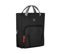 Wenger Motion Vertical Tote Mochila/Maletín 2 en 1 para portátil, notebook de hasta 15,6", compartimento para tableta, maletín, 18 l, oficina, negocios, universidad, negro, 612541