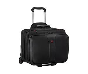 Wenger Patriot Maletín de 2 Piezas para portátil de hasta 17 Pulgadas, Funda extraíble para portátil de 15,6 Pulgadas, 25 l, Mujer Hombre, Oficina Viajes Negocios, Negro, 600662
