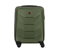 Wenger Prymo 4-Wheel Hard Shell Suitcase with TSA Lock, Lightweight Travel Trolley for Travel & Holidays, Unisex, Green, Carry-On