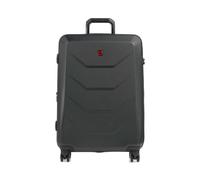 Wenger Prymo Large Maleta de Carcasa rígida con 4 Ruedas, Trolley, Grande, 93 (107) l, Cierre de Seguridad, Mujer Hombre, Viajes, Vacaciones, Negro, 612538