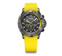 WENGER Reloj para Hombre Seaforce Chrono, Cuarzo Analógico, Cronógrafo, Ø 43 mm, Fabricado en Suiza, Resistencia al Agua 200 m, Correa de Silicona, 01.0643.129