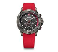 WENGER Reloj para Hombre Seaforce Chrono, Cuarzo Analógico, Cronógrafo, Ø 43 mm, Fabricado en Suiza, Resistencia al Agua 200 m, Correa de Silicona, 01.0643.128