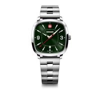 Wenger Reloj Deportivo Vintage para Hombre (37 mm) con Esfera Verde y Pulsera de Acero Inoxidable. 01.1921.111