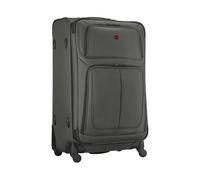 Wenger Sion Large Maleta de Carcasa Blanda con 4 Ruedas, Trolley, Grande, 114 (126) l, expandible, Mujer, Hombre, Viajes, Vacaciones, Gris, 653589