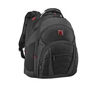 Wenger Synergy Ballistic Mochila para portátil con compartimento para tableta, portátil de hasta 16", tableta de hasta 10", 30 l, mujer hombre, oficina viajes negocios universidad, negro, 605074