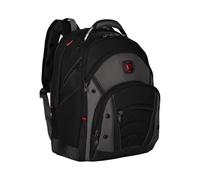 Wenger Synergy Mochila para portátil con compartimento para tableta, portátil de hasta 16", tableta de hasta 10", 26 l, mujer hombre, oficina viajes negocios universidad, negro/gris, 600635