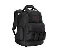 WENGER Tool Backpack Advanced 653723 - Mochila de herramientas con compartimento para portátil de 16 pulgadas, gran compartimento principal con organizador de herramientas, color negro