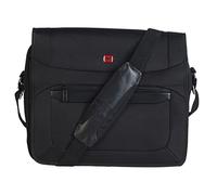 Wenger W73012292 Bolsillo Acolchado De Lujo para Portátil, Bolsa Messenger De Trabajo, De Estilo Bandolera, 16 cm, Negro