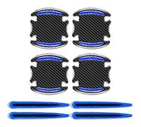 WENGONG 8 Piezas Protectores para Manilla de Coche para Mercedes Benz W177 Classe A 2018+, Manija de la Puerta del automóvil Protector contra rasguños,Blue