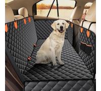 WENGONG Funda Coche Perro de Asiento para Toyota RAV4 (XA50) 5. Gen 2020-2024, Funda Perros Coche Cubierta de Asiento Protector Coche Perros con Rejilla Flexible Pasar Aire,Bla-ck