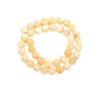 WENH 1 hebra de cuentas de jade amarillo redondas de piedra auténtica, piedras preciosas sueltas for hacer pulseras, collares y joyas.(10mm)