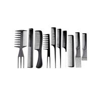 WENH 10 piezas/juego de peines y cepillos profesionales for el cabello, peines antiestáticos for peluquería, pelucas, peines for el cuidado del cabello, herramientas de peinado