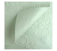 WENH 10 Uds 58 * 58cm en forma de flor flor en relieve papel de embalaje 3D patrón Floral papeles de embalaje ramo papel de embalaje de cuero de vaca(58X58cm color17)