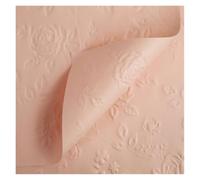 WENH 10 Uds 58 * 58cm en forma de flor flor en relieve papel de embalaje 3D patrón Floral papeles de embalaje ramo papel de embalaje de cuero de vaca(58X58cm color23)