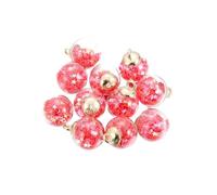 WENH 10 unidades/lote de cuentas de cristal transparente de 16 mm con forma de estrella, lentejuelas y colgantes for pulseras, collares y accesorios for la creación de bisutería.(Rose red 02)