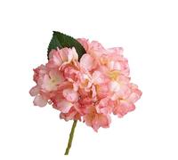 WENH 10 unids/Lote de Flores Artificiales de Seda de Hortensia, decoración de Boda, arreglo Floral, Ramo de Novia de Hortensia Falsa, decoración del hogar for Fiesta(Pink)