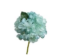 WENH 10 unids/Lote de Flores Artificiales de Seda de Hortensia, decoración de Boda, arreglo Floral, Ramo de Novia de Hortensia Falsa, decoración del hogar for Fiesta(Green)