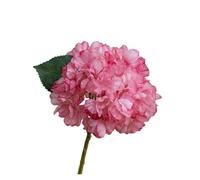 WENH 10 unids/Lote de Flores Artificiales de Seda de Hortensia, decoración de Boda, arreglo Floral, Ramo de Novia de Hortensia Falsa, decoración del hogar for Fiesta(Dark Pink)