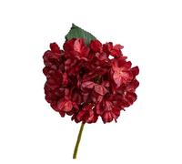 WENH 10 unids/Lote de Flores Artificiales de Seda de Hortensia, decoración de Boda, arreglo Floral, Ramo de Novia de Hortensia Falsa, decoración del hogar for Fiesta(Red)