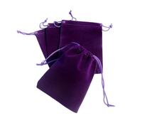 WENH 100 unids/lote 7x9cm bolsas de terciopelo azul oscuro con cordón bolsa de joyería bolsa de regalo de boda de Navidad for exhibición de embalaje de joyería(Dark purple)