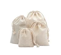 WENH 100 unids/lote bolsas de algodón con cordón for boda regalo de Navidad paquete DIY pequeñas bolsas lisas sacos de almacenamiento a prueba de polvo for el hogar(20x25cm(100pcs))