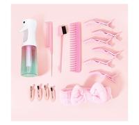 WENH 15 Uds. Traje con correa for la muñeca for lavar la cara, peine con forma de horquilla con botella pulverizadora, traje de salón de estilismo for el hogar(2)
