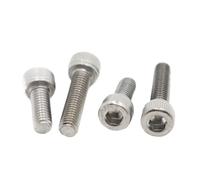 WENH 2-50 Uds DIN912 M1.6 M2 M2.5 M3 M4 M5 M6 M8 M10 A2-70 304 tornillo de cabeza hexagonal Allen de acero inoxidable(16mm,M1.6 50pcs)