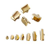 WENH 20/30 conectores de hebilla de acero inoxidable color dorado for engarzar cuentas, ideales for la creación de collares, pulseras y bisutería.(Gold 20Pcs,25mm)