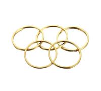 WENH 20/50 piezas de aros redondos for pendientes, conectores de alambre, anillos cerrados color dorado for la creación de colgantes y accesorios de joyería DIY(40mm x 20pcs)