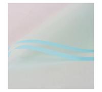 WENH 20 unids/pack ribete translúcido papel for envolver flores floristería suministros for ramo papel for envolver Floral impermeable(Light blue)