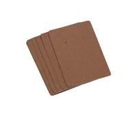 WENH 50 juegos de tarjetas for pendientes, collares y exhibidores. Bolsas autosellables de papel kraft.(6x9cm Brown)