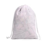 WENH 50 unids/lote bolsa de terciopelo con cordón 12x15 13x18cm bolsas de tamaño pequeño joyería regalo exhibición bolsita de embalaje(White,12x15cm)