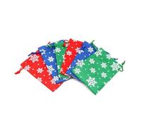 WENH 50 unids/lote bolsas de lino de arpillera de varios tamaños bolsa con cordón for exhibición de joyas caja de regalo bolsas de embalaje for bolsas de regalo boda Navidad Diy(Random color,13x18cm)