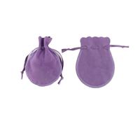 WENH 50 unids/lote bolsas de regalo de terciopelo con cordón, embalaje de joyería de varios tamaños, bolsas de boda con bolsita de pulsera de caramelo(VIOLET)