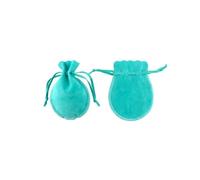 WENH 50 unids/lote bolsas de regalo de terciopelo con cordón, embalaje de joyería de varios tamaños, bolsas de boda con bolsita de pulsera de caramelo(Clear)
