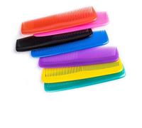 WENH 6 piezas/lote de peines antiestáticos for el cabello, mini cepillos de pelo de doble cara, peine profesional for barba, peine de barbero, herramientas de peinado, accesorios de salón(Mix color 6p